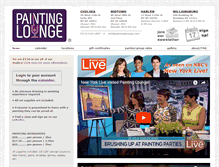 Tablet Screenshot of paintinglounge.com